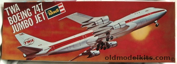 Revell 1/144 Boeing 747 TWA Jumbo Jet, H136 plastic model kit